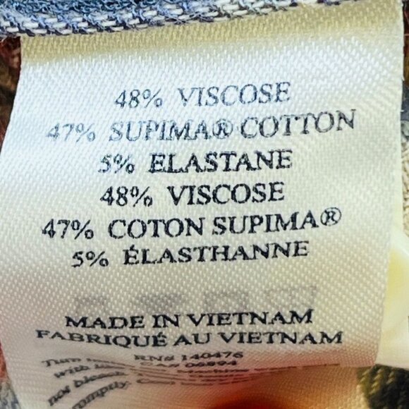 Faherty All Time Button Down Shirt - Autumn Plaid Size XXL Long Sleeve Flannel - Picture 14 of 16